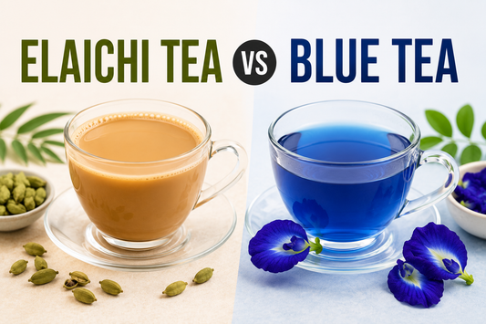 Elaichi Tea vs Blue Tea