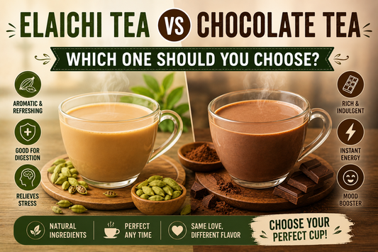 Elaichi tea vs chocolate tea