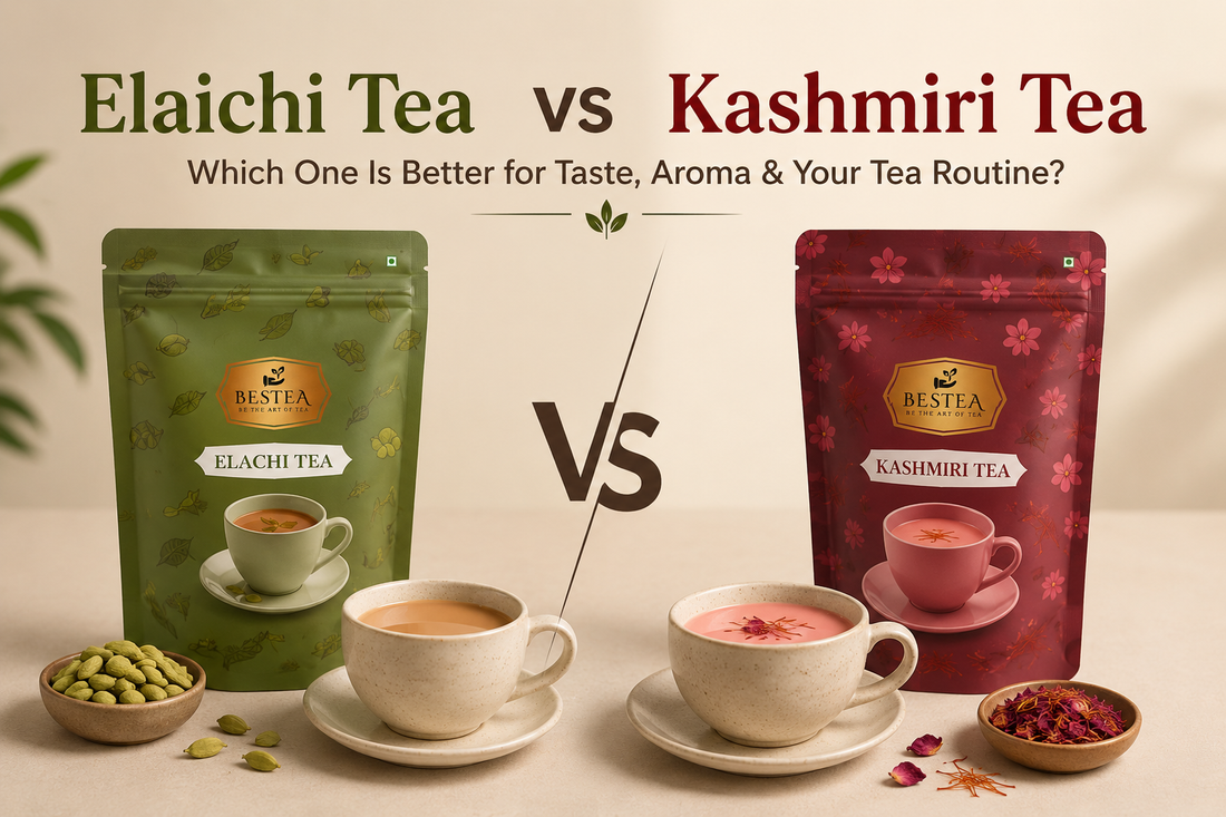 Elaichi vs Kashmiri Tea